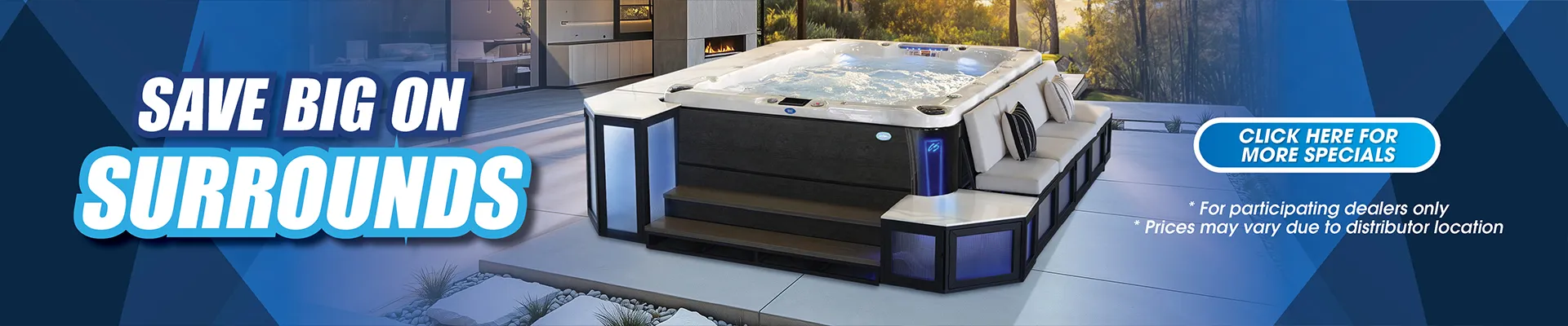 Calspas hot tub being used in a family setting - Waco
